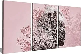 Markat S3T4060-0275 Three Panels Wooden Paintings of Artistic Fantasy for Decoration, 40 cm x 60 cm Size