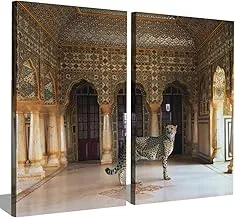 Markat S2T4060-0054 Two Panels Wooden Paintings for Decoration, 40 cm x 60 cm Size