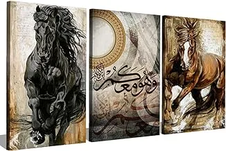 Markat S3TC4060-0680 Three Panels Canvas Paintings with Quote 