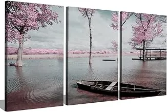 Markat S3TC4060-0258 ثلاث لوحات قماشية ذات لوحات طبيعية للديكور ، مقاس 40 سم × 60 سم