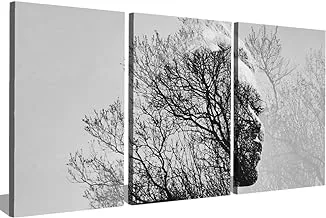 Markat S3TC5070-0285 Three Panels Canvas Paintings of Artistic Fantasy for Decoration, 50 cm x 70 cm Size