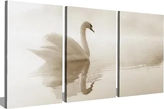 Markat S3TC4060-0243 Three Panels Decorative Canvas Paintings of Geese, 40 cm x 60 cm Size