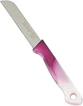 Al Saif K256053/4 Deluxe Stainless Steel Fruit Knife Set 12-Pieces, White/Purple