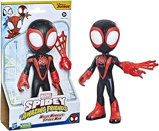 Hasbro Marvel Spidey and His Amazing Friends Supersized Miles Morales: Spider-Man Action Figure, Preschool Toy for Age 3 and Up, Multicolor,Other_toys