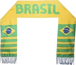 ليدر سبورت علم البرازيل ، مقاس 17 سم × 150 سم ، متعدد الألوان