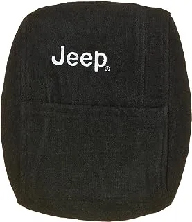 Seat Armour - KAJGCB05-10 Officially Licensed Custom Fit Center Console Cover with Jeep Embroidered Logo for Select Jeep Grand Cherokee Models(2005-2010) - (Black)
