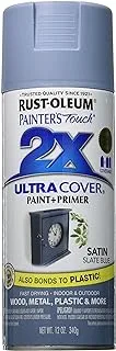 طلاء رش من Rust-Oleum 249066 Painter's Touch 2X Ultra Cover، 12 أونصة، Satin Slate Blue