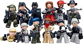 Sluban Police Series - Cops and Robbers Mini Figures 48PCS - For Age 6+ Years Old