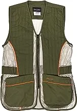 Allen Company Ace Range Unisex Shooting Vest with Moveable Shoulder Pad, Medium/Large, Olive/Tan (22611)