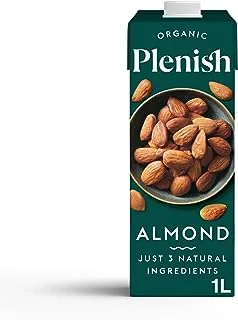 Plenish Unsweetened Organic Almond Milk 1L (Pack of 1)