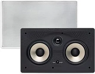 Polk Audio 255c-RT In-Wall Center Channel Speaker (2) 5.25'' Drivers - The Vanishing Series - Easily Fits into the Wall - Power Port - Paintable Grille Black, White, Wired