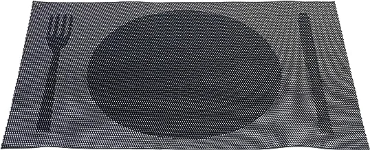 Home Non-Slip Crossweave Woven Vinyl Insulation Place Mat - 30 x 45 cm - Heat-Resistant, Easy-to-Clean, Tabletop Placemat - Washable Table Mats for Home, Restaurants and Party Decoration