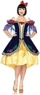 Leg Avenue Costumes 3Pc.Deluxe Snow White Includes Dress, Back Bow and Headband, Yellow