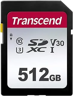 بطاقة الذاكرة ترانسيند TS512GSDC300S سعة 512 جيجابايت SD UHS-I U3