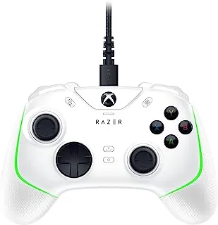 Razer Wolverine V2 Chroma Wired Gaming Pro Controller for Xbox Series X|S, Xbox One, PC, RGB Lighting, Remappable Buttons & Triggers, Mecha-Tactile Buttons & D-Pad, Trigger Stop-Switches - White