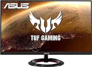 شاشة ASUS TUF Gaming مقاس 23.8 بوصة بدقة 1080 بكسل (VG249Q1R) - دقة عالية كاملة، IPS، 165 هرتز (يدعم 144 هرتز)، 1 مللي ثانية، ضبابية الحركة المنخفضة للغاية، مكبر صوت، FreeSync Premium - أسود