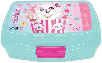 Lulu Caty Kids Plastic Lunch Box, Blue 143885