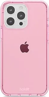 Holdit Seethru Phone Case for iPhone14 ProMax, Pink/Transparent