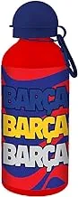 Barcelona Kids Aluminum Water Bottle with a Hook, 600 ml Capacity, Blue/Red