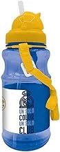 Reema Real Madrid Kids Transparent Water Bottle, Yellow/Blue, 500 ml Capacity, 144435