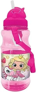Little Princess Transparent Water Bottle for Kids, 500 ml Capacity, Pink