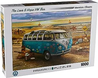 The Love & Hope VW Bus by Greg Giordano 1000-Piece Puzzle, Multi-Colored, Model:6000-5310