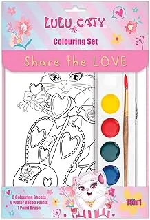 Lulu Caty 15 in 1 Coloring Activity Set for Kids