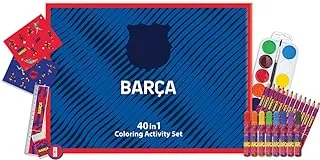 Barcelona 40 in 1 Coloring Activity Set with Colored Pencils for Kids
