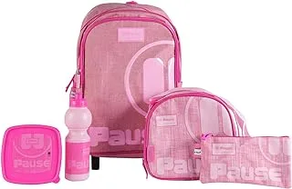 Pause 6-in-1 Back to School Essentials Trolley Set for Kids, 16-Inch Size