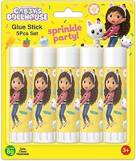 Gabby's Doll House Glue Stick for Kids 5-Pieces, 8 g