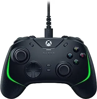 وحدة تحكم الألعاب السلكية Razer Wolverine V2 Chroma لأجهزة Xbox Series X | S و Xbox One والكمبيوتر الشخصي: إضاءة RGB - أزرار ومشغلات قابلة لإعادة الرسم - أزرار حركة Mecha-Tactile & D-Pad - مفاتيح إيقاف التشغيل - أسود