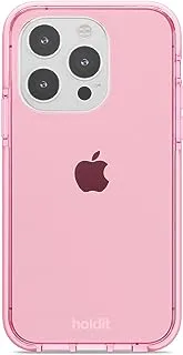 Holdit Seethru Phone Case for iPhone 14 Pro, Brown/Pink