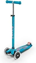 Micro Kickboard - Maxi Deluxe LED 3-Wheeled, Lean-to-Steer, Swiss-Designed Micro Scooter for Kids with LED Light-up Wheels, Ages 5-12