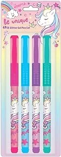 Generic Unicorn Glitter Gel Pens, Set 4-Pieces