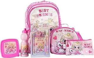 Unicorn Back to School Essentials 12-In-1 Backpack Set, 18-Inch Size, Pink
