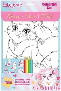 Lulu Caty 13 in 1 Coloring Activity Set for Kids