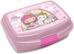 Little Princess Plastic Lunch Box for Kids, Pink