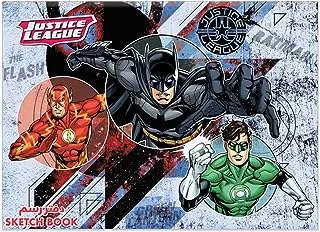 Justice League 20 Small Sheets Stapled Sketchbook, 210 mm x 297 mm Size