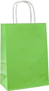 COOLBABY Medium Gift Bags with Handles for Party Favors, Light Green - 12 Pieces