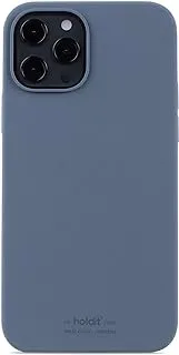 غطاء هاتف هولديت من السيليكون لهاتف آيفون 12 بروماكس، لون أزرق فاتح