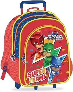 PJ Mask Unisex School Trolley Bag, 13-Inch Size, Red