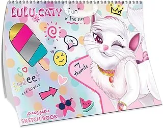 Lulu Caty Spiral Sketchbook with Carton Cover, 350 mm x 252 mm Size