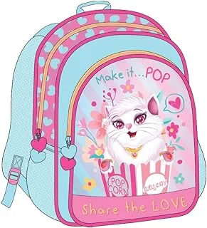 Lulu Caty School Backpack for Girls, 13-Inch Size, Blue