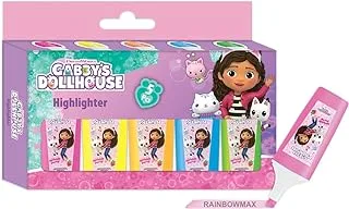Gabby's Doll House Highlighter with Chisel Tip 5-Pack