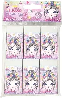 Little Princess Premium Quality Pencil Eraser Set 6-Pieces