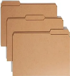 Smead File Folder ، عززت علامة التبويب 1/3 قطع ، حجم الرسالة ، كرافت ، 100 لكل صندوق (10734)