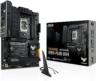 Asus TUF Gaming B760-PLUS WiFi ، إنتل الجيل الثاني عشر والثالث عشر ، اللوحة الأم LGA 1700 ATX ، PCIe 5.0 ، 3 فتحات PCIe 4.0 M.2 ، DDR4 ، 2.5Gb LAN - أسود