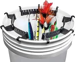 DU-BRO Bucket Fishing Lure Holder, Lure Hanger, and Organizer, Fishing Tool, Works with 5-Gallon Buckets, 3-Pack
