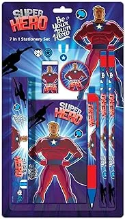 Generic Super Hero 7-In-1 Kid's Stationery Set