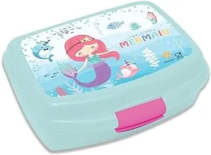 Little Mermaid Plastic Lunch Box for Kids, Green